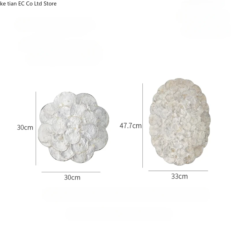 

French Shell Table Mat Placement Mat Anti Scalding Placemats for Table Desktop Storage Mat Light Luxury Creative Home Decorative