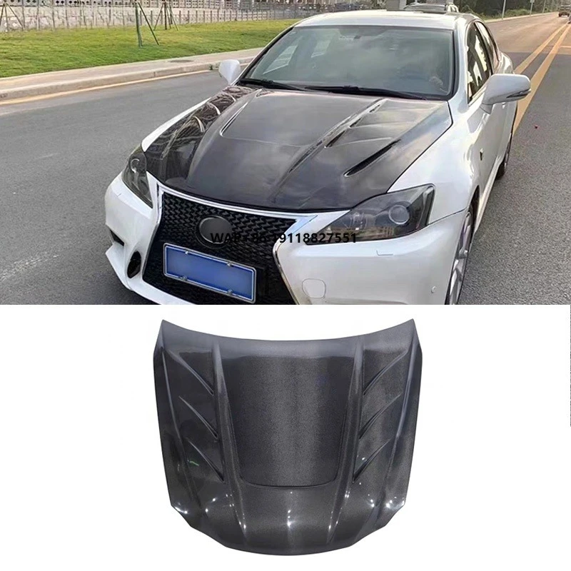

Excellent Modified Carbon Fiber Car Carbon Hood for IS 2006-2012 Engine Cover Carbon Fiber Car Hood Bonnet Cover