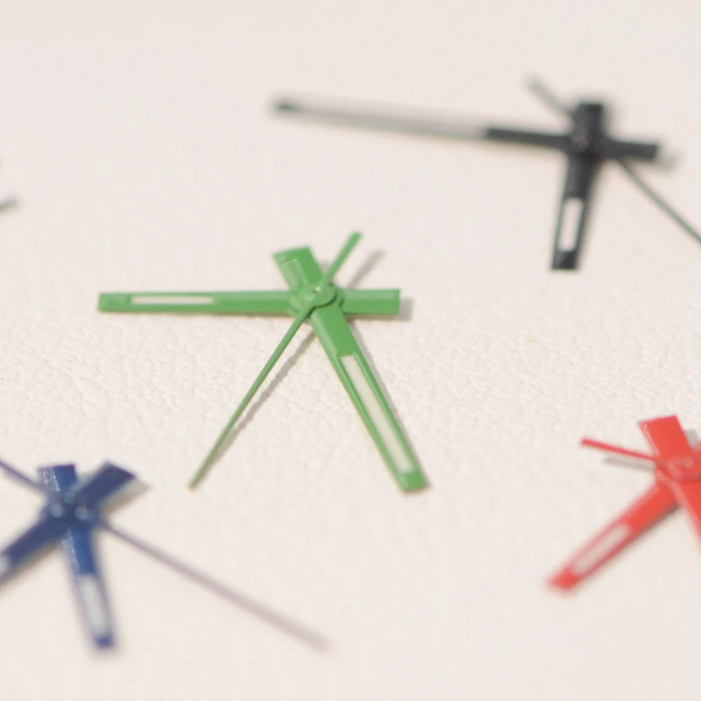 الأيدي الملونة سجل الإبر Nh35 NH36 مصقول 8*12*12.5 مللي متر باتون نمط Datejust مؤشر ساعة C3 أزرق أخضر مضيئة