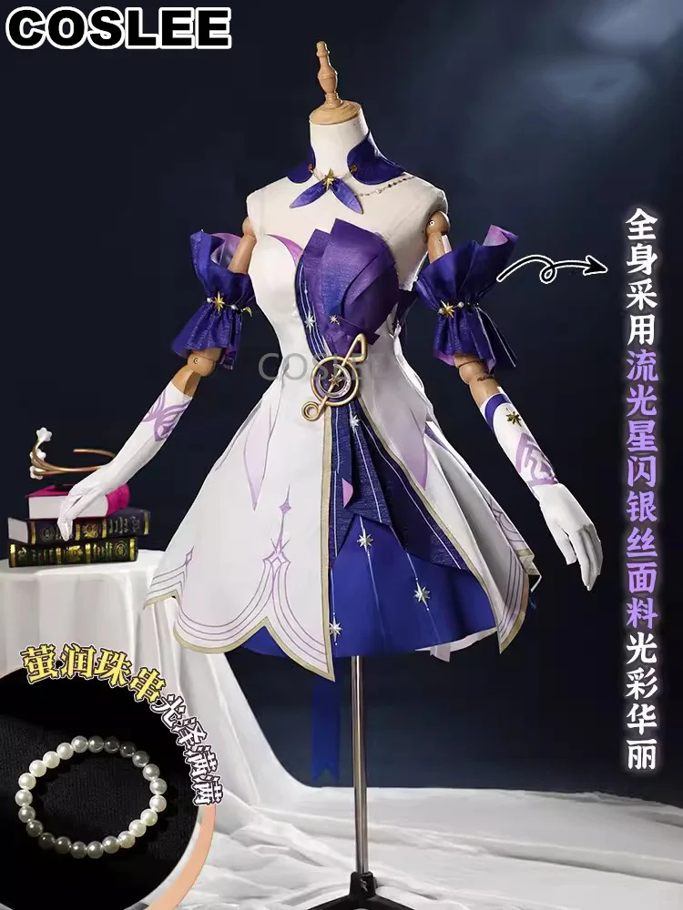 COSLEE Robin Cosplay Costume Honkai: Star Rail Lovely Party Dress Uniform Game Suit Halloween Carnival Party Outfit Women S-XL