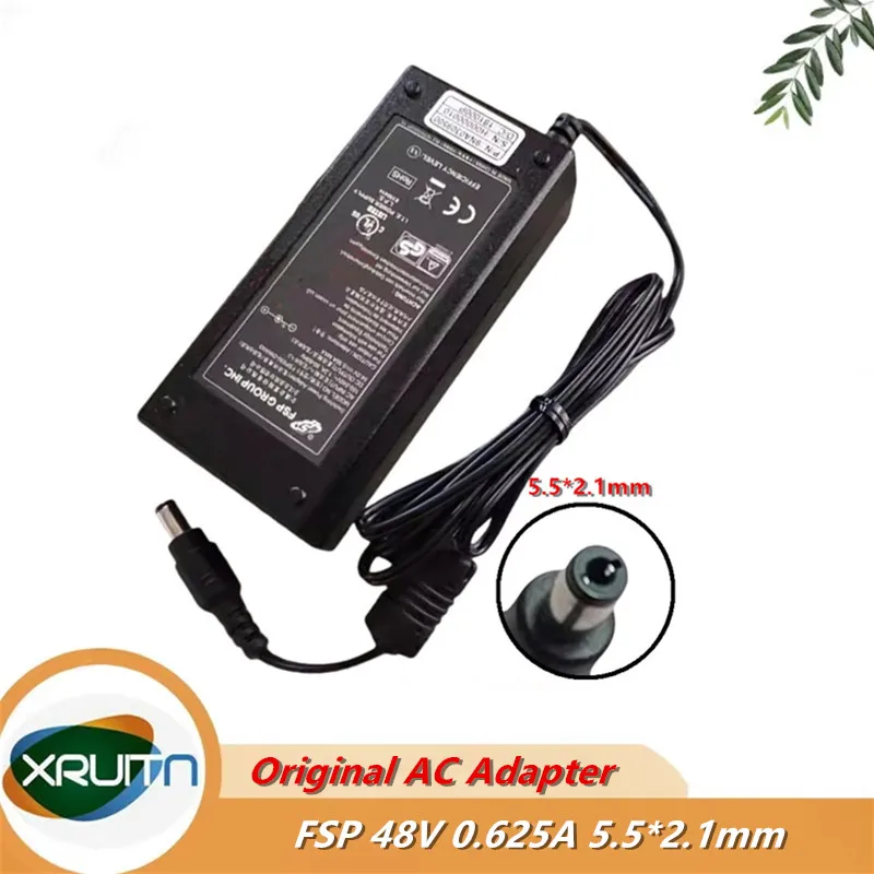 

Original FSP FSP030-DFAN3 AC Switching Adapter Charger 48V 0.625A 625mA 30W Power Supply 5.5*2.1mm