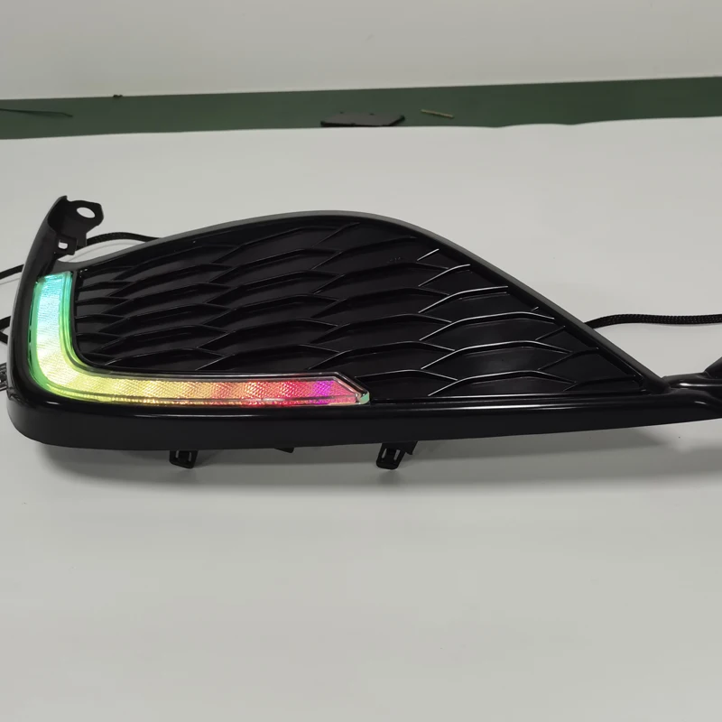 New 12V 2018-2020 Front Bumper Fog Light Anti-Fog Lamp Assembly for for Chasing Rgb