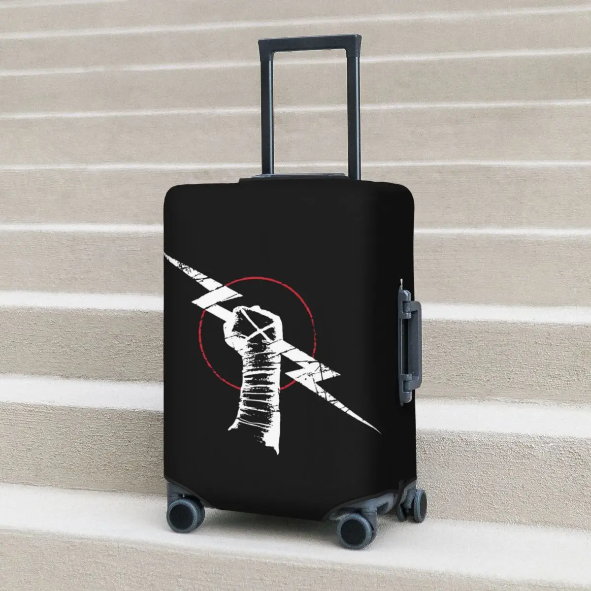 

Защитный чехол для чемодана с логотипом Cm в стиле панк, эластичные защитные чехлы для дорожного багажа для 18-32 дюймов