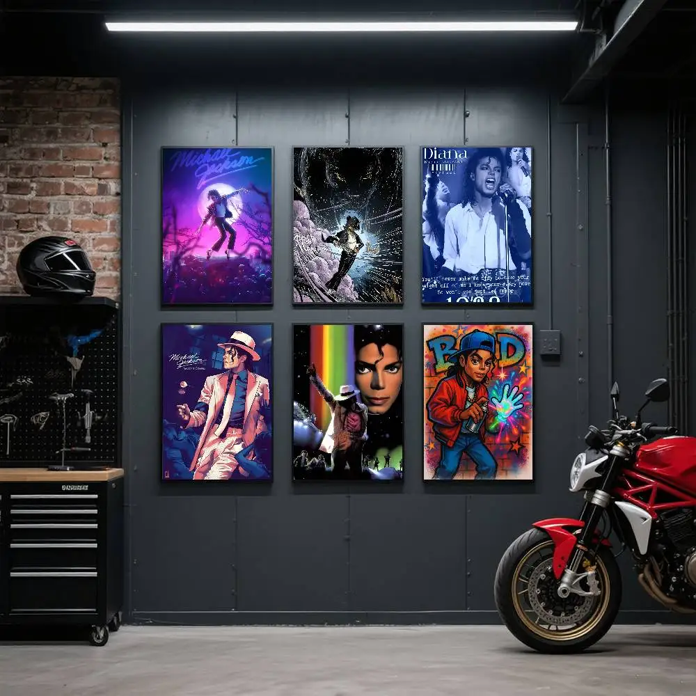 Michael Jackson Anime-Poster, Kunstdruck im Anime-Stil, Heimdekoration, ideales Geschenk, perfekte Raumdekoration