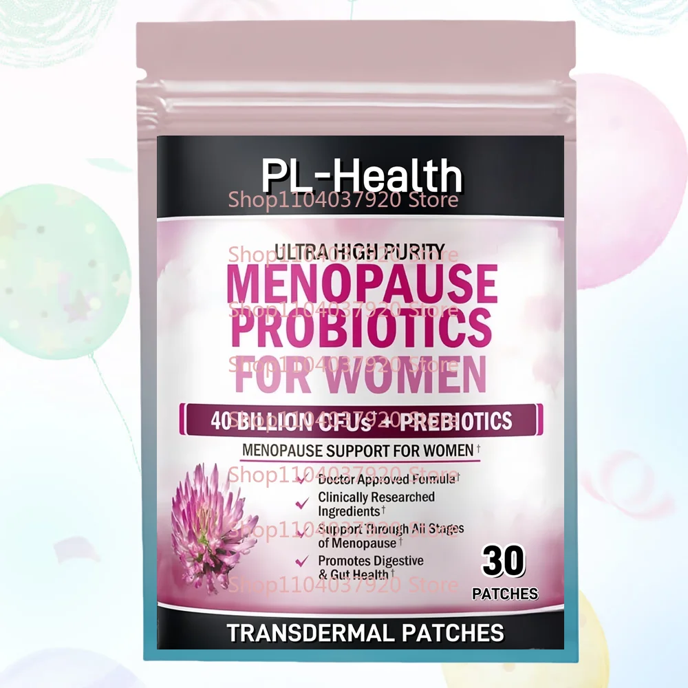 30 Patches Menopause Transdermal Patches for Women - Support for Hot Flashes Night Sweats Mood Swings and Balance