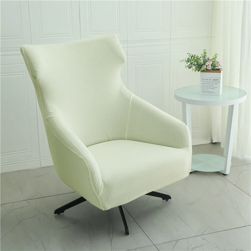 Wingback Chair Slipcover Elastic Single Armchair Sofa Cover King Back Wing Chair Slipcover for Bedroom Living Room Home Decor