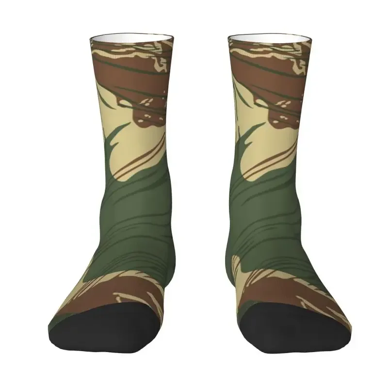 Kawaii Rhodesian War Camouflage Socks Men Women Warm 3D Printed Military Camo Sports Football Socks