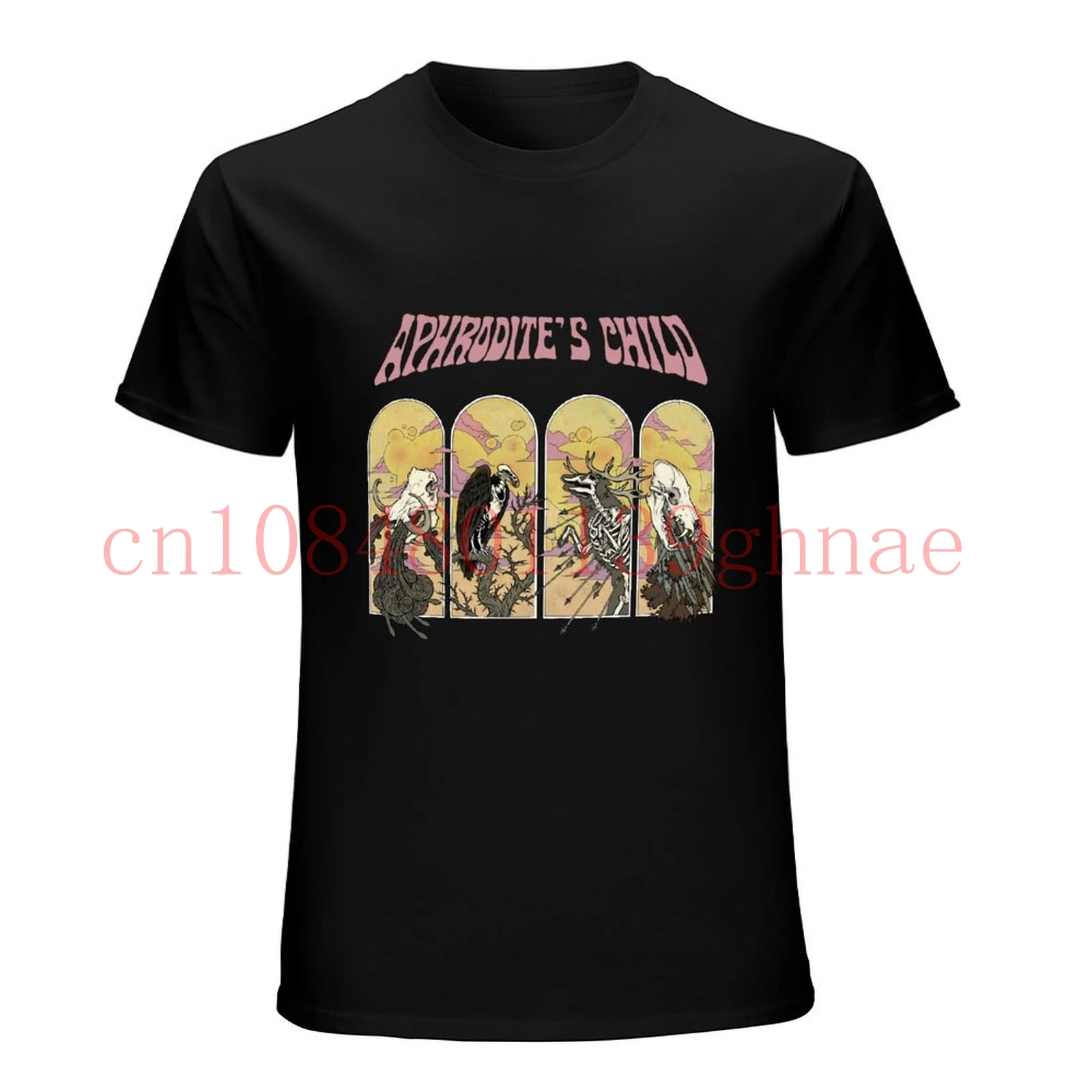 Aphrodite Child T-Shirt Four Horsemen 666 Greek Psychedelic Rock Demis Men Tee