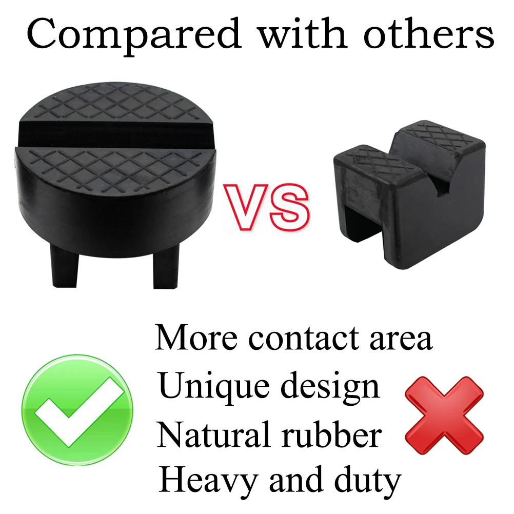 Universal Car Jack Stand Pad Block Adapter Sill Damage Protector Pinch Weld Guard Anti Slip Lifting Rubber Unique Design Repair