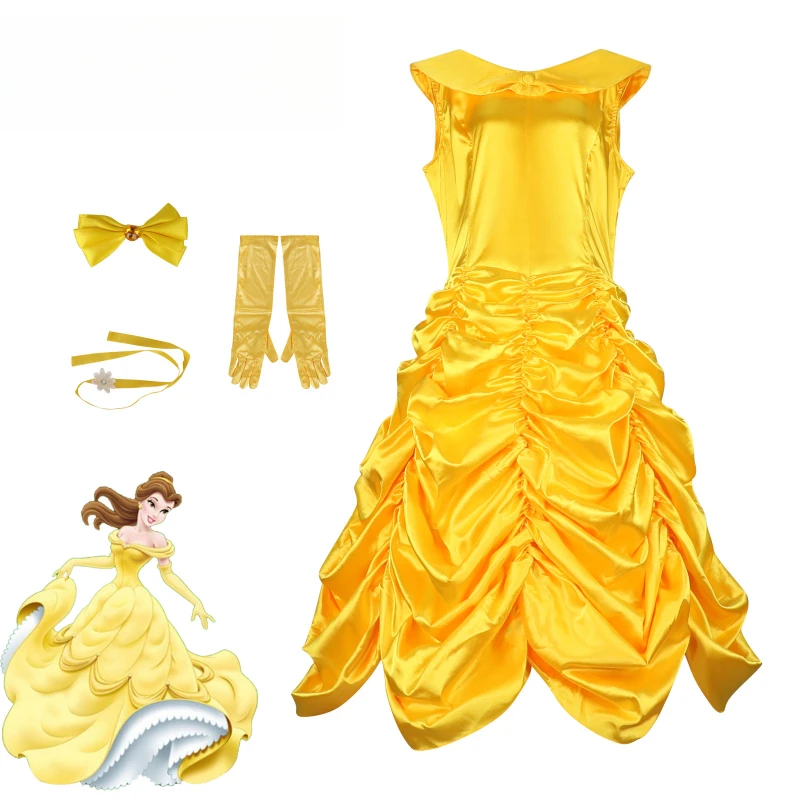 

Adult Cosplay Belle Princess Dres Beauty and The Beast Costumes Theme Party Stage Performance Stage Outfits