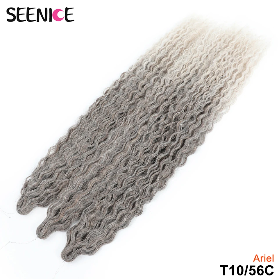 Ariel Curl Haar Wasser Welle Twist Häkeln Haar Synthetische Häkeln Zöpfe Ombre Blonde Afro Locken Tiefe Welle Flechten Haar Verlängerung