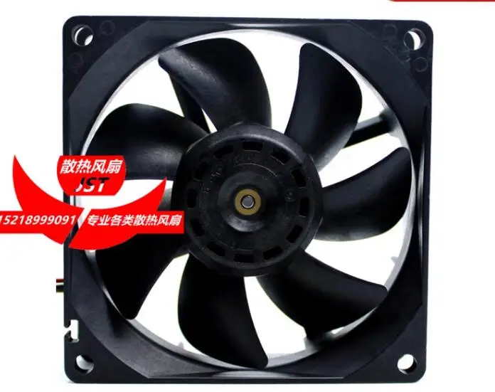 ซันโย Denki 9S0812P4F041 DC 12V 0.13A 80x80x25mm พัดลมทำความเย็นเซิร์ฟเวอร์3สาย