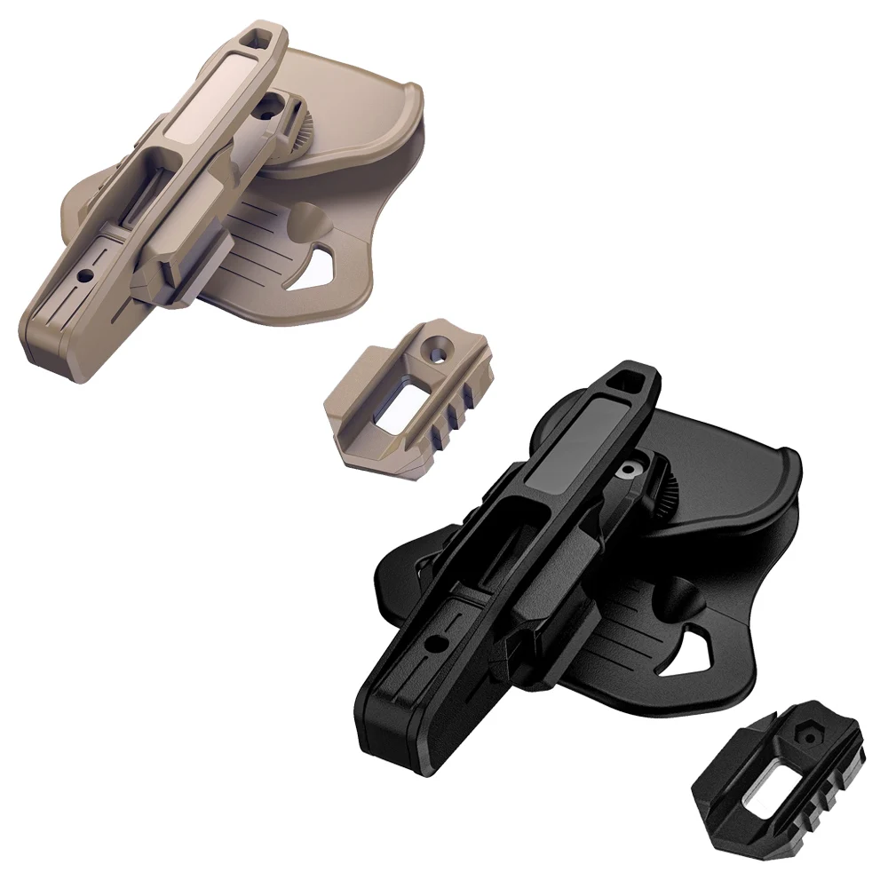 

Tactical Belt Gun Holster for 9mm .40 .357 Pistols - Universal Double Stack Firearm Holster, Outdoor Hunting and Airsoft Equipme