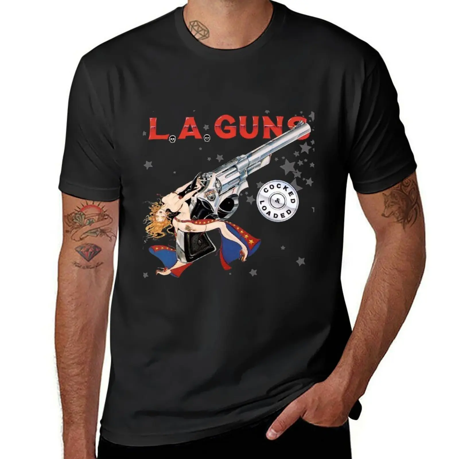 la guns - best logo favotite T-Shirt anime summer tops heavyweights Blouse Men's t-shirts