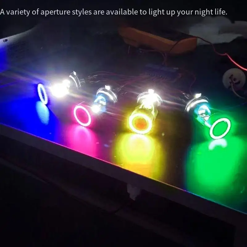 

12V 34W H4 LED Headlight Bulbs 6000K Angel Eye Lights for Motorcycle and E-Bike