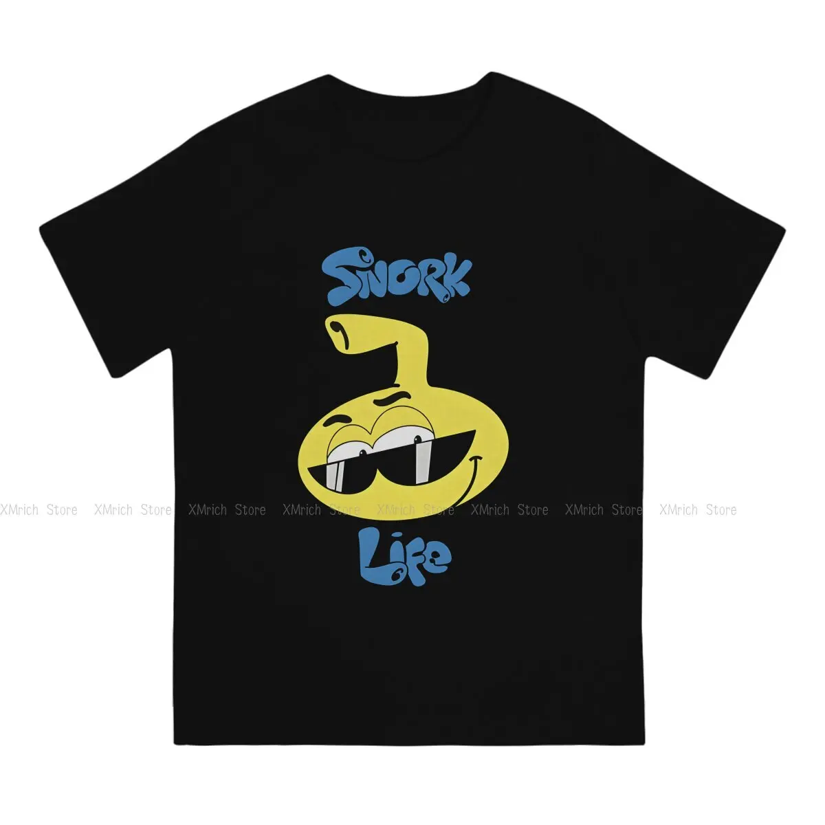 Vintage Stop Wasting Time And Start Snorks T-Shirts for Men Crew Neck Cotton T Shirt Snorks Short Sleeve Tees Party Clothes