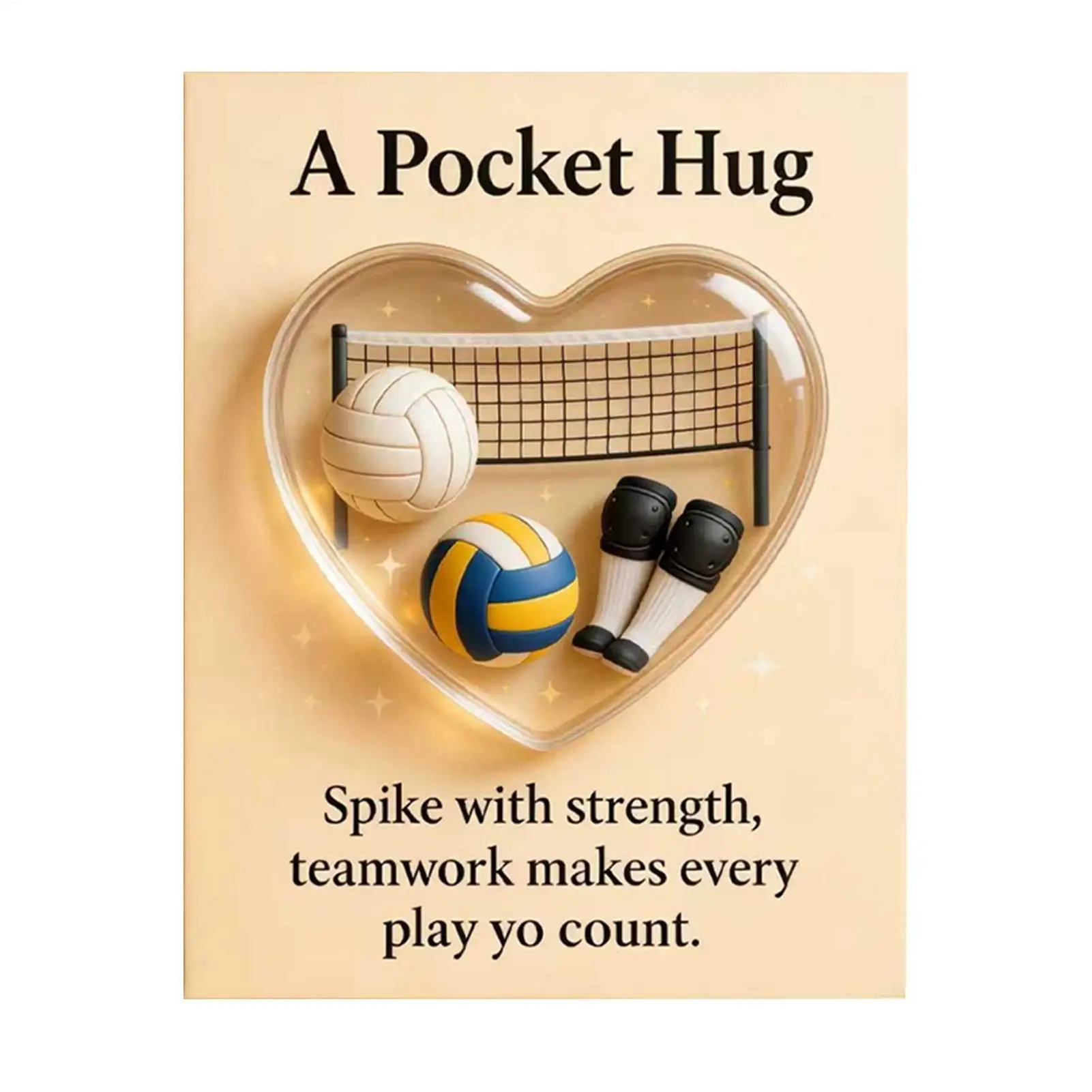 Sports Hug Pocket Inspirational Keepsake Portable Encouragement Cards for Players Athletes Team Managers Fans Collectors During