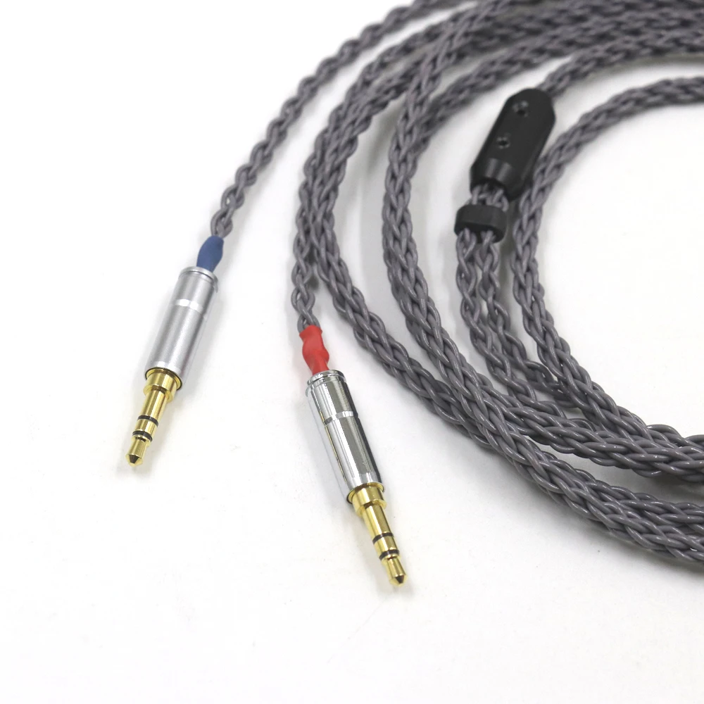 8 Cores Upgrade Cable for Dual 3.5mm Hifiman Sundara Ananda HE1000se HE6se HE400 Denon AH-5200 7200