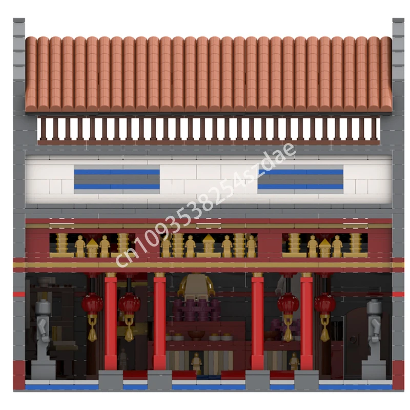 

2676pcs MOC Chinese Temple Interios and Backyard Building Blocks Christmas toy Gift STEM Educational STEM DIY Constructing