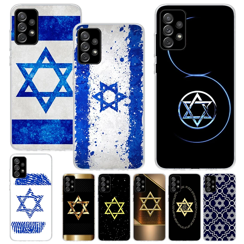 David Jewish Star Symbol Phone Case For Samsung Galaxy A15 A55 A14 A54 A13 A53 A12 A52S A25 A24 A35 A34 A23 A33 A22 A32 A04S A03