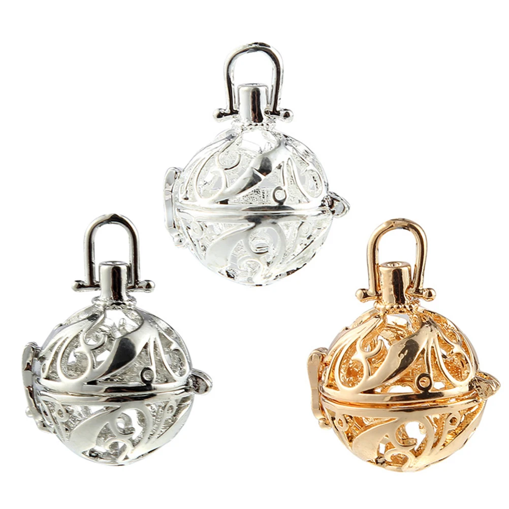 

Aromatherapy Essential Oil Pendant Hollow Out Ball Necklace DIY Jewelry Geometric Hanging Pendants Alloy Fade Resistant Earring