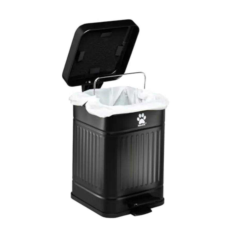 

Уличный контейнер для собачьих отходов с крышкой - Влагонепроницаемый бак для утилизации отходов для двора - 1.3 галлона