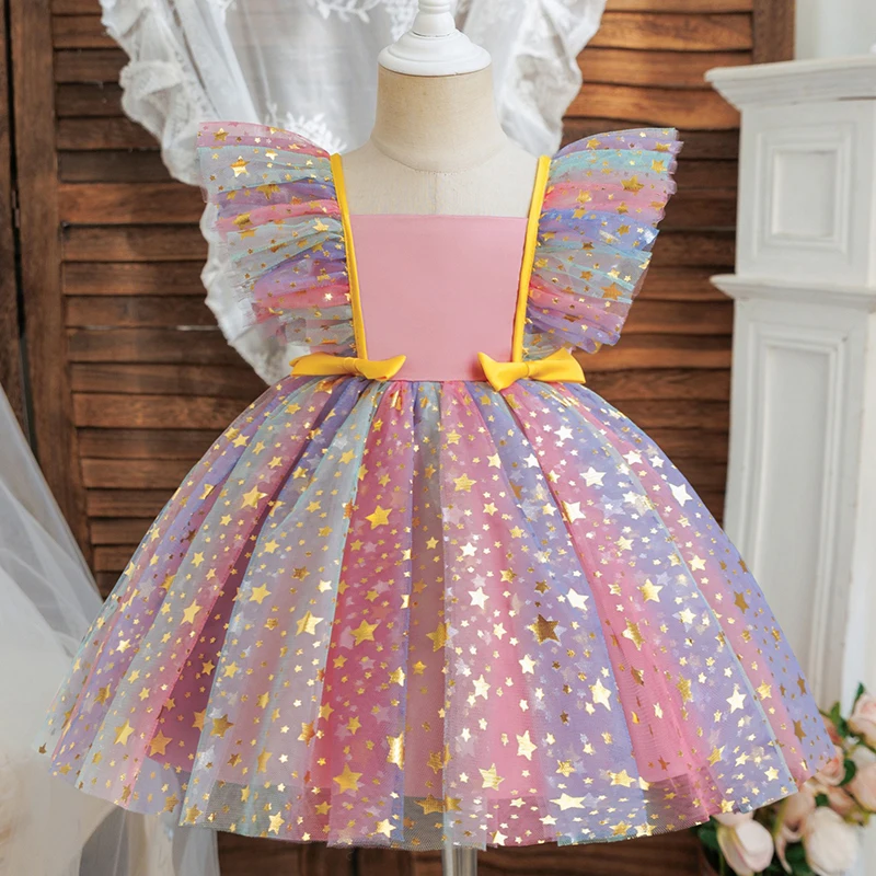 Robe de noël pour filles, Costume de chat Marie, robe de princesse à paillettes, vêtements de soirée pour enfants, robe de nouvel an, tenues d'anniversaire