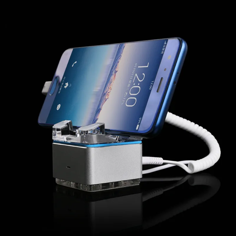 Retail Shops Exhibition Mobile Phone Anti-Theft Holder Smart Alarm Security Display Stand for Cell Phone