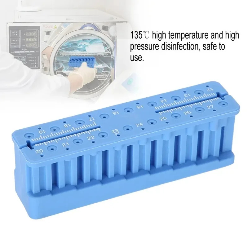 

Blue Dental Root Canal Measuring Synthetic Plastic Mini Autoclavable Endodontic Block Files Dentist Instrument Ruler Equipment