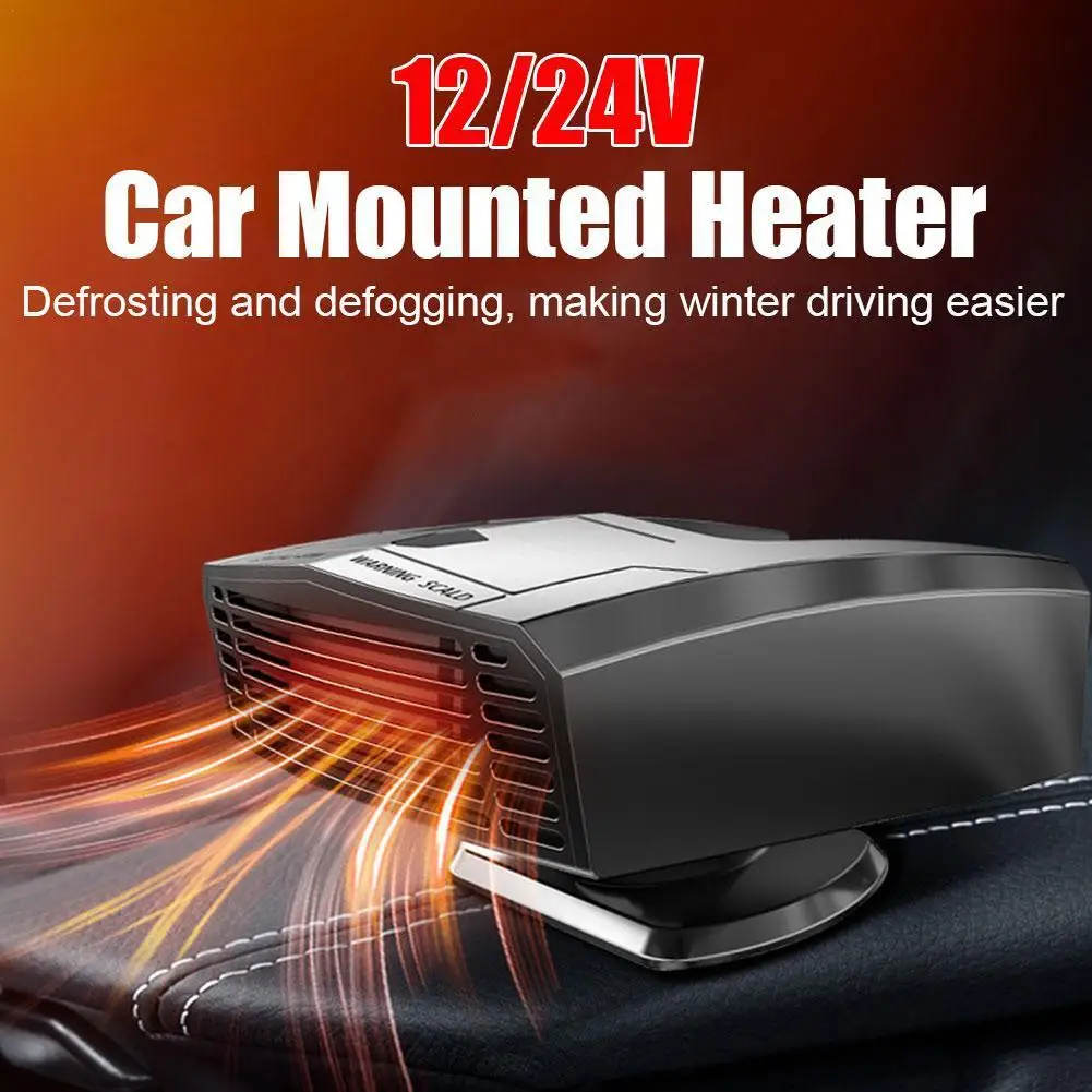 

12/24V Car Heater Electric Cooling Heating Fan For Car Glass Heating Cooling Defrosting And Defogging Winter Heating Fan