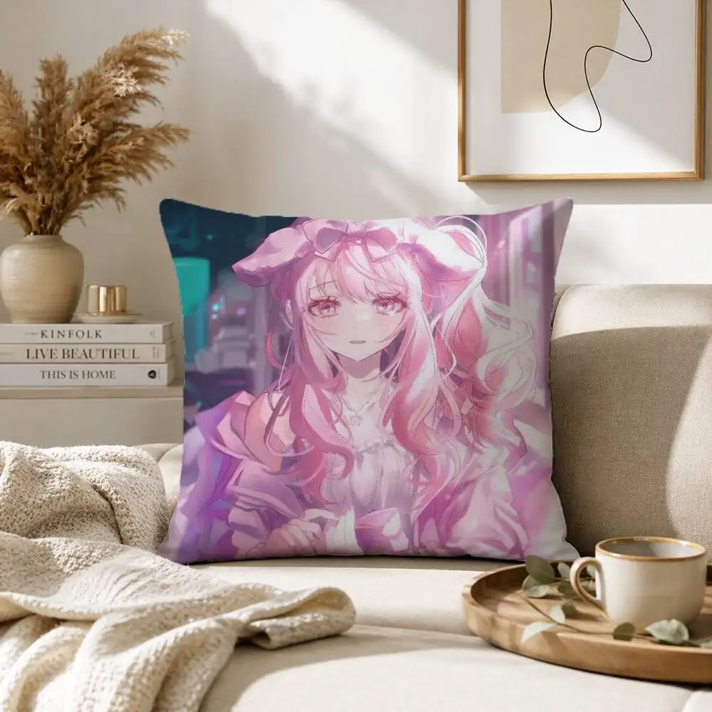 P-Project S-SEKAI Mizuki Akiyama Pillow Case for Sofa Living Room Home office Decor Protective Cover