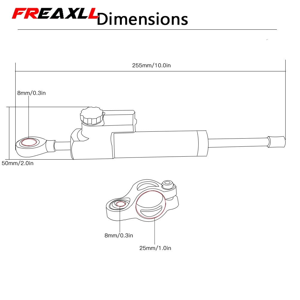 For HONDA CBR600 F2 F3 F4 F4i SPORT/F CBR 600 Moto CNC Motorcycle Steering Damper Stabilizer Linear Reversed Safety Control Over