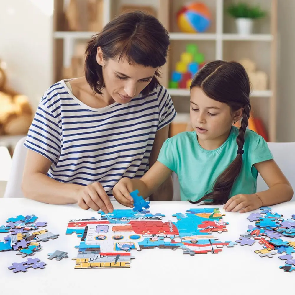 팬더 퍼즐 숲 동물 코끼리 홈 장식 만화 동물 퍼즐 DIY 장난감 빌딩 블록 숫자 퍼즐 어린이