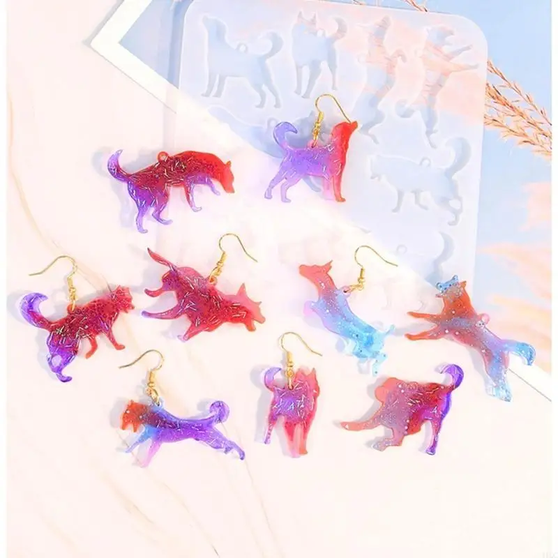 Flexible Silicone Mold Animal Earrings Mould Ear Pendant Epoxy Mold