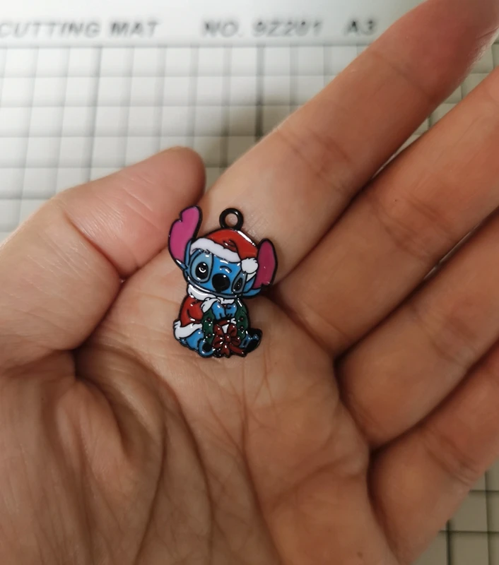 

50PCS cartoon Christmas stitch Pendant DIY Jewelry Necklace Earrings Bracelet Jewelry Earring Charms