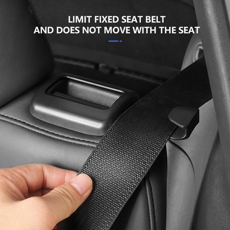 For Tesla Model Y Car Backseat Seatbelt Guide Holder Designed  2020 2021 2022 2023 2024 Car Rear Seat Belt Guide Limiter
