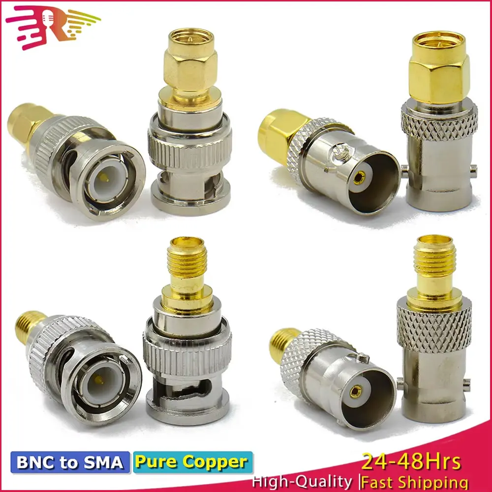 1/3/5/10 szt. Adapter RF SMA męski na BNC żeński, konwerter złącza koncentrycznego do anteny WiFi, radia amatorskiego, bezprzewodowej sieci LAN