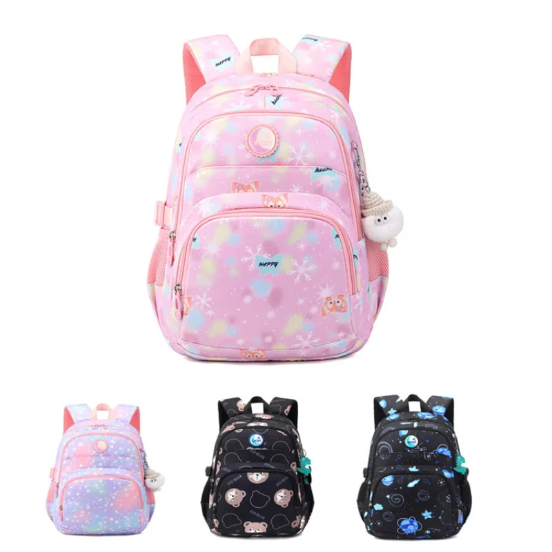 Large Capacity Children's Schoolbag Girl Backpack Primary School Student Load Reduction School Princess Bag