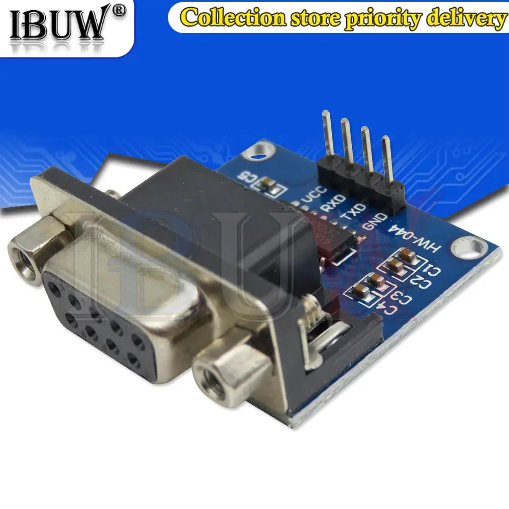 5pcs MAX3232 RS232 to TTL Serial Port Converter Module DB9 Connector MAX232
