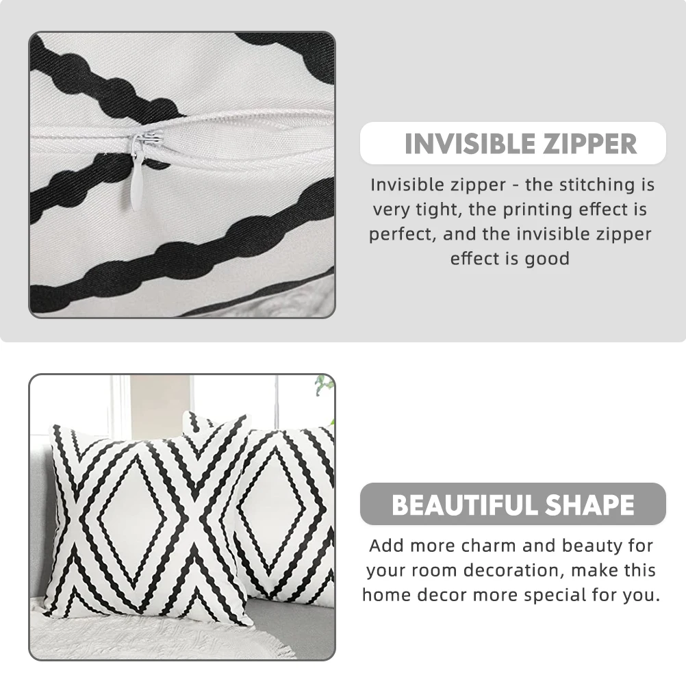 

Waterproof Pillowcase Outdoor Cushion Cover Protective Covers Decorate Polyester Pillows
