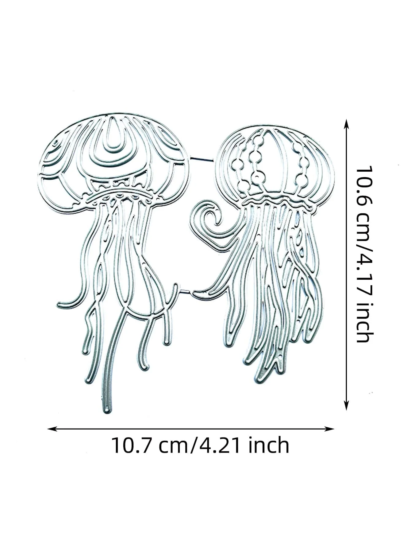 Layered Jellyfish Pattern Metal Cutting Dies For Scrapbooking Sea Underwater Clip Art Cutter Stencil Album Decorating