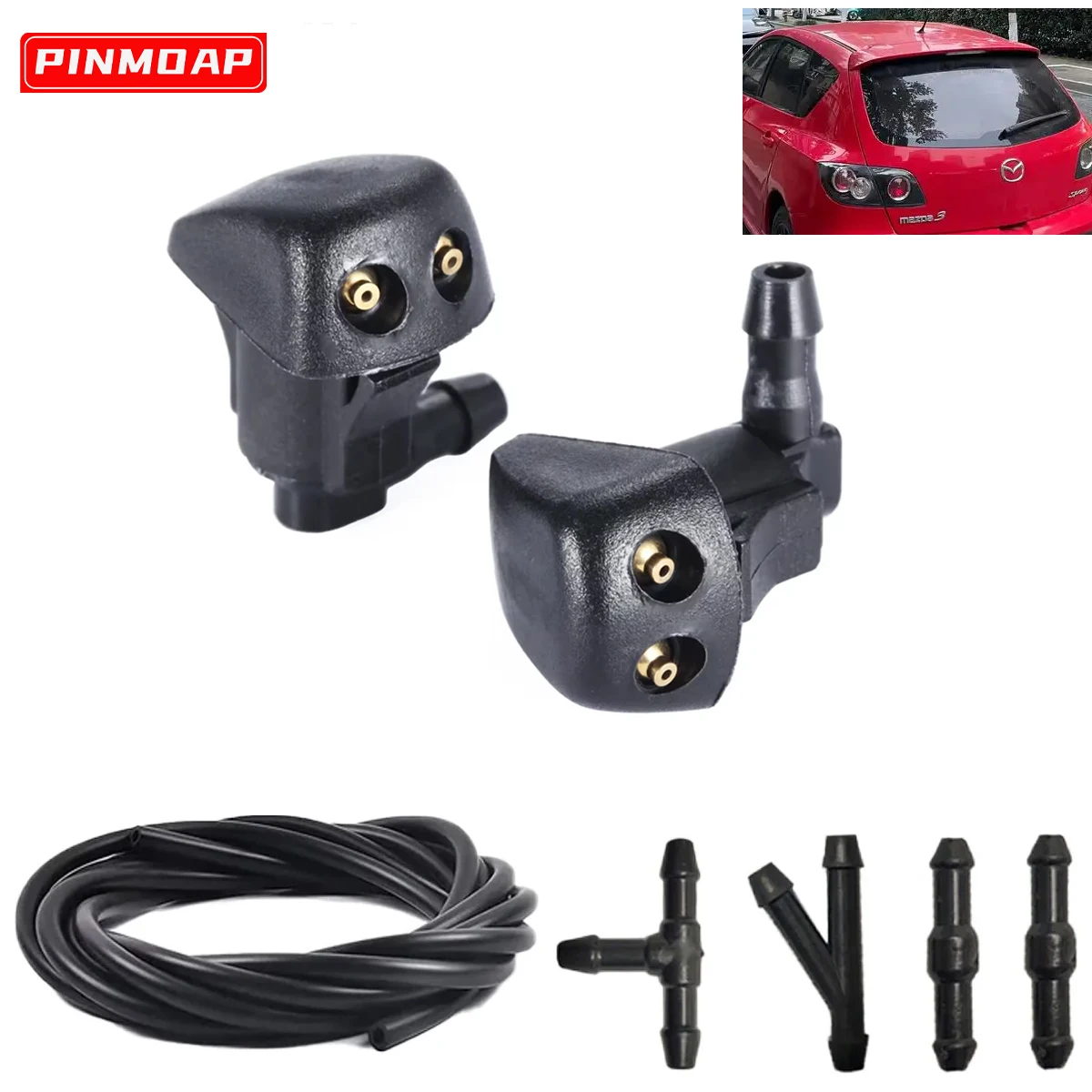 

Plastic Windshield Washer Jet Nozzle GK2C67510B BN8W-67-510G For Mazda 6 MK1 5 MK2 3 MK1 RX-8