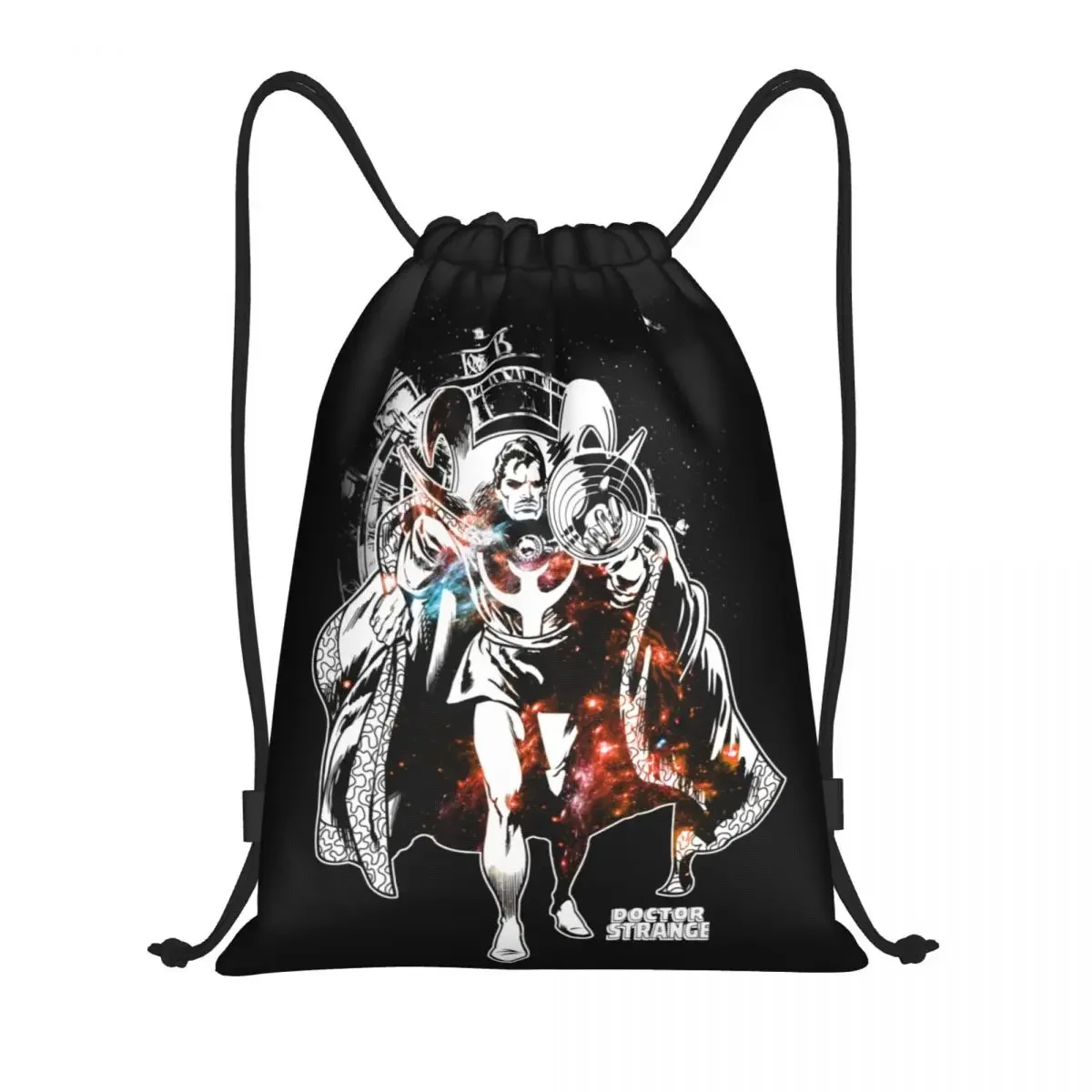 

Custom Doctor Strange Time Cartoon Drawstring Backpack Bags Women Men Lightweight Gym Sports Sackpack Sacks for Yoga