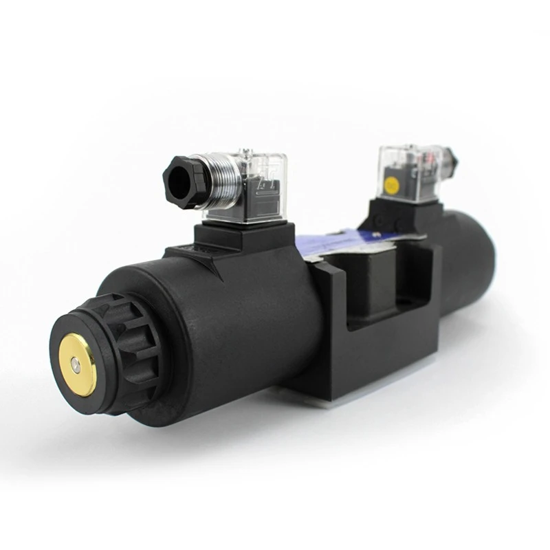 Katup arah solenoid hidrolik seri DSG-03, solenoid pembalik, kepala tunggal dan ganda 24V220V proporsional multi-arah
