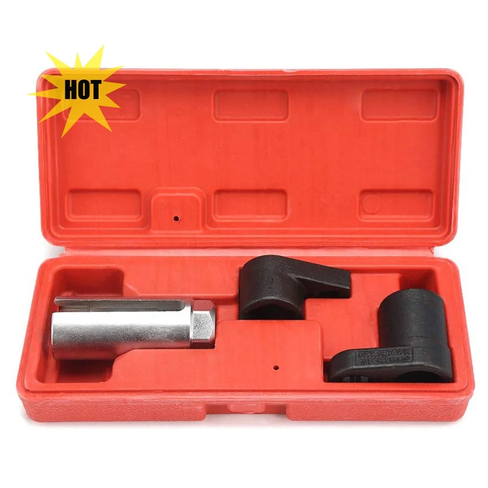 OEM 3Pcs 3/8 Inch Drive Oxygen Sensor Socket Wrench Oxygen Sensor Socket Set with Your Own Brand