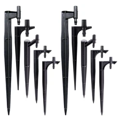 Length 10/13/14/15/20cm Nozzle Holder Stand 7.5mm To 4/7mm Barb Sprinkler Head Ground Insertion Bracket Yard Irrigation Fittings