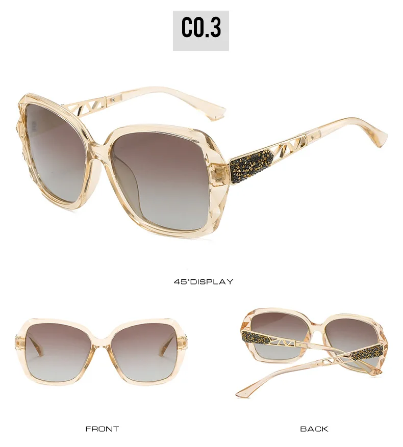 2026 Neue Damen-Sonnenbrille Modische Vielseitige Trend-Polarisierte Sonnenbrille Retro Hochwertige UV400-Schutzbrille Farbverlauf Bunte Sonnenbrillen – Detail 11