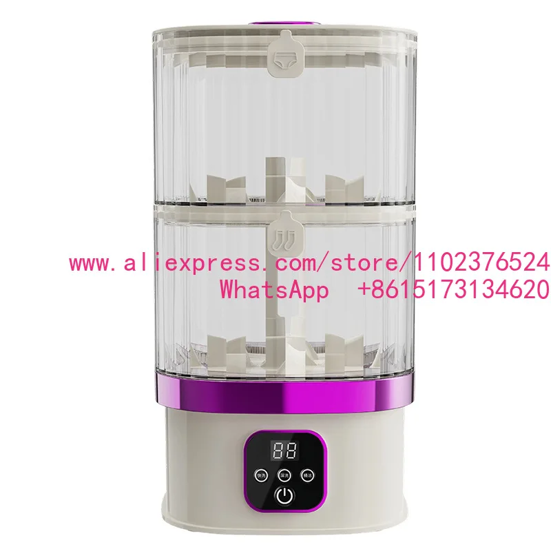 Mini Double Layer Socks Underwear All-in-One Machine Small Electric Wireless Portable