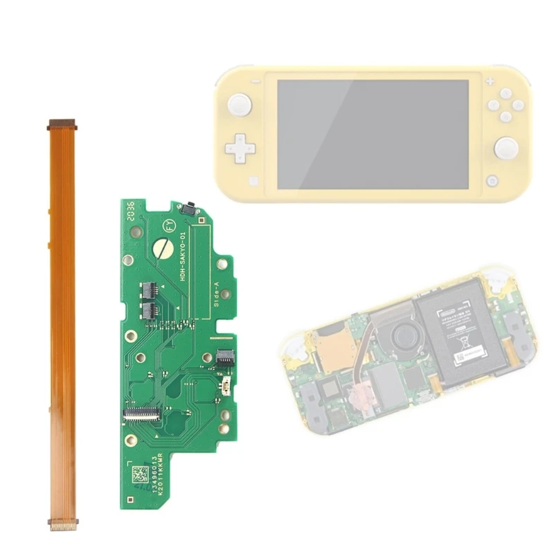 For NS Lite Game Console Button Circuit Board with Flex-Ribbon Cable Motherboard Drop Shipping