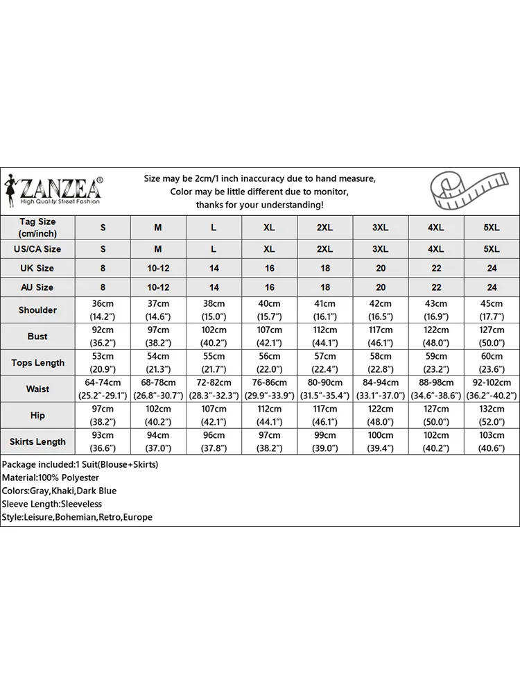 ZANZEA-Ensembles de jupe maxi à taille élastique pour femmes, ensembles de robes de trajet, chemises élégantes, avocat, tenues décontractées d'été, 2 pièces, 2024